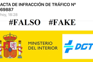 Captura del aviso de la DGT