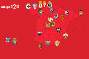 Así queda el mapa de Segunda División para la Liga 2019-2020.