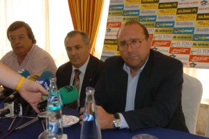 Alfonso García y Paco Flores en la presentación.