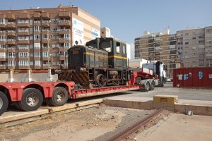 LA LOCOMOTORA salió de Almería el pasado jueves, 4 de julio