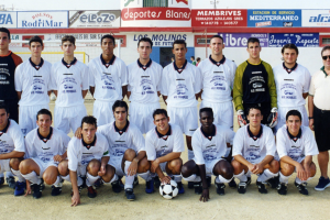 Antonio Morales con la generación del 98 en Los Molinos.