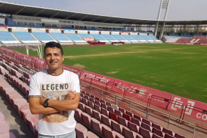 Miguel Ángel Gutiérrez en el teatro de los sueños rojiblancos.
