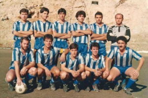 El San Roque de los ochenta en su campo de Pescadería.