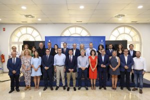 La corporación saliente de la Diputación Provincial.