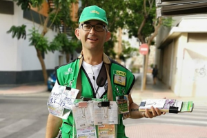 Ginés Pérez, el vendedor de la ONCE que ha repartido 350.000 euros en Almería.