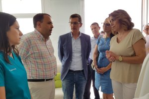 Visita de la secretaria general del PSOE andaluz, Susana Díaz