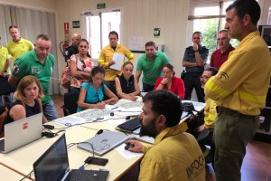 Reunión en el CEDEFO de Alhama de Almería .