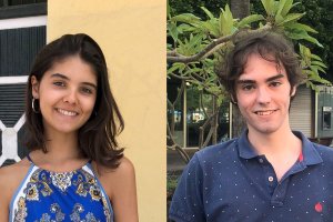 Candela Navarro y David Montesinos, segunda y tercera mejor nota de Selectividad en Almería, respectivamente..