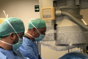 Dr. Ottorino del Foco, en la primera intervención de la provincia