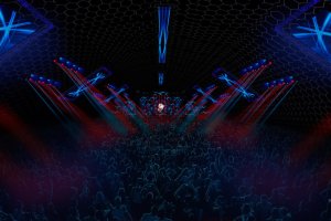 Recreación de la carpa \'techno\' de este Dreambeach