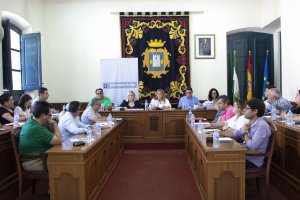 Celebración del pleno en el Ayuntamiento de Níjar.