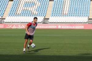 Primer entrenamiento de Gonzalo Bueno.