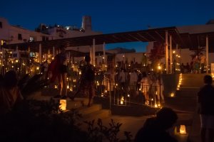 Mojácar, en Noche de las Velas, en una edición de otro año.