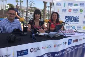 El concejal de Medio Ambiente, José Luis Llamas, Marta Rodríguez y la técnico Mar Verdejo