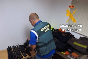 Material recuperado tras ser sustraído por el empleado de una empresa en Almería.