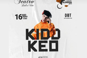 Cartel anunciador del concierto de Kidd Keo.