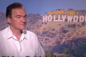 Tarantino, durante la entrevista en la que ha declarado su intención de venir a Almería.