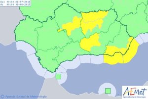 Previsión de Aemet para este miércoles.