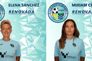 Elena Sánchez y Miriam Céspedes.