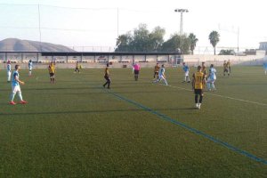 Una jugada del partido.