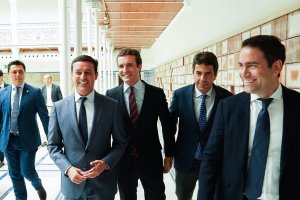 García Molina, a la izquierda de la foto.