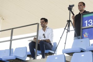 Darío Drudi, con camisa blanca.