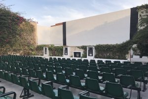 Las instalaciones de los cines de verano de Aguadulce.