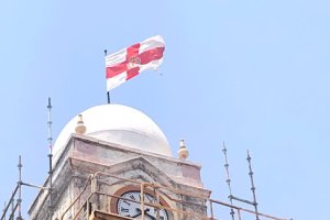 Obras en la fachada del Ayuntamiento.