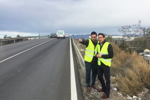 Óscar Liria y Carlos Sánchez conversan en la AL3116.