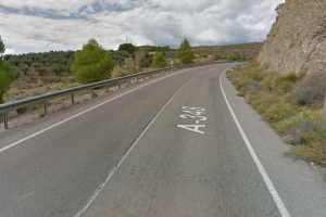 Captura de la carretera A-348, en la que ocurrió el suceso.