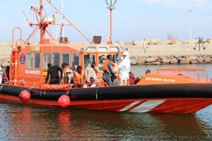 Imagen de archivo de un rescate de Salvamento Marítimo.