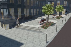 Recreación virtual de esta zona una vez concluidas las obras.