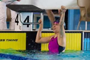 Rosana Vita celebrando uno de sus triunfos.