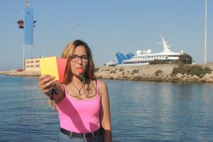 La joven colegiada almeriense.