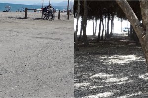 Imágenes del recinto del Dreambeach sin restos de basura.