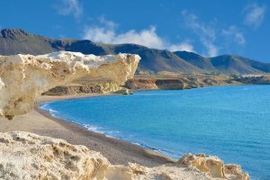 Playa de Los Escullos, en Cabo de Gata.