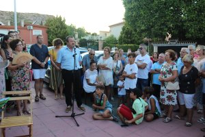 Uno de los emotivos momentos vividos en el homenaje del pasado sábado.
