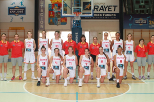 El entrenador roquetero con la Selección.