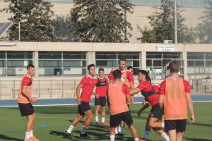 Entrenamiento en el campo Anexo.