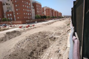 Imagen de la Mesa del Ferrocarril de la zona en la que no se ve actividad.