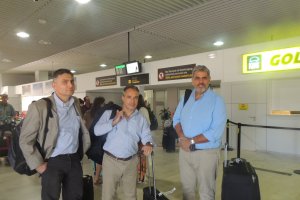 Isaac Alfie, Alejandro Ruibal y Evaristo González.
