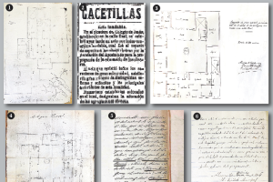 Documentos y planos encontrados sobre la antigua cárcel.