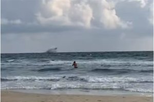 Imagen del accidente grabada por un aficionado (Foto: Árturo Ávila - YouTube).