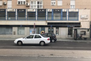 La oficina minutos después del atraco