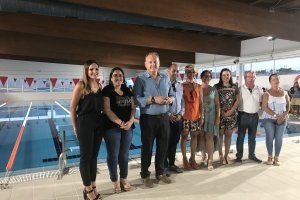 Imágenes del pasado viernes de la inauguración de la Piscina Municipal Cubierta después de su cierre a comienzos de esta década.