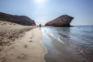 Mónsul, una de las playas de Almería que ha protagonizado rodajes de cine como el de Indiana Jones y la última cruzada.