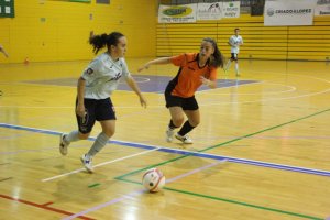 Buen partido de las jugadoras del equipo celeste.