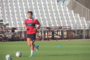 Ante Coric, en su primer día en el Mediterráneo.