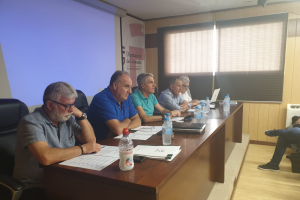 La mesa federativa exponiendo las novedades.