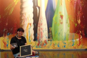 Elena Pedrosa, en el CAF, en solidaridad con el mismo y con su gestor, Rafael Doctor. (Foto: Carmen K. Salmerón)